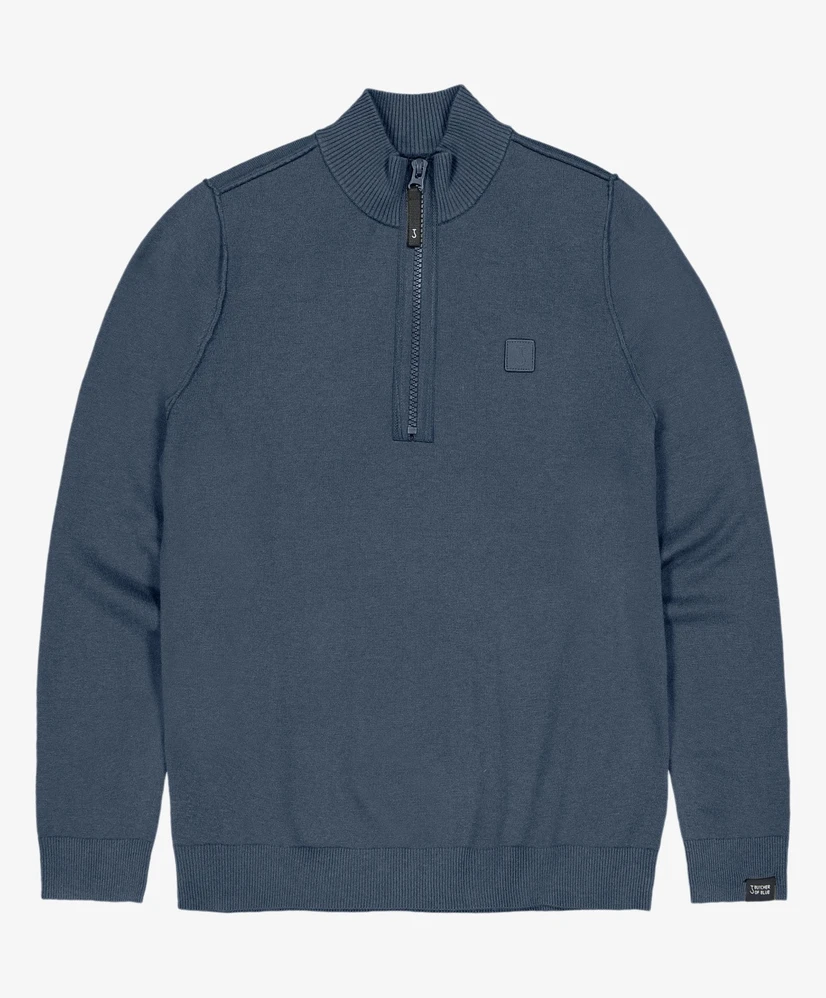 Butcher of Blue Half Zip Trui Clifden