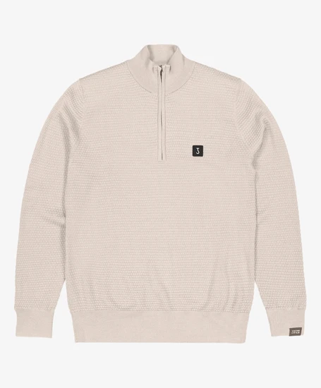 Butcher of Blue Half Zip Trui Structure