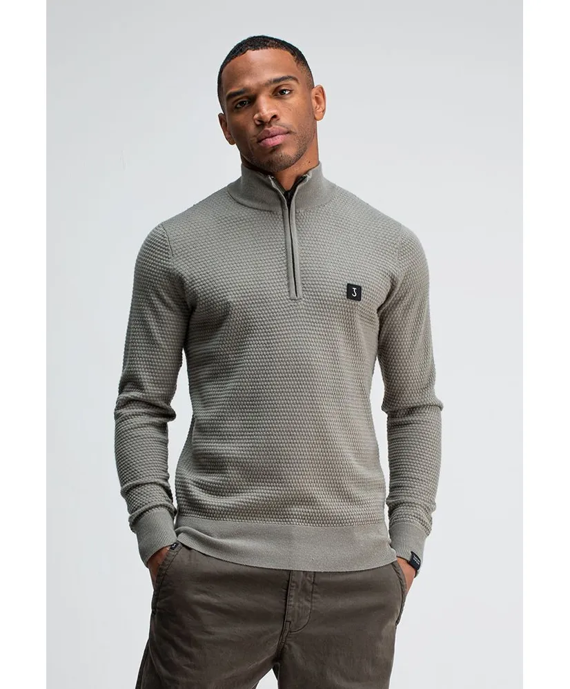 Butcher of Blue Half Zip Trui Structure