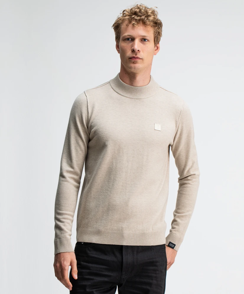 Butcher of Blue Mock Neck Trui Clifden