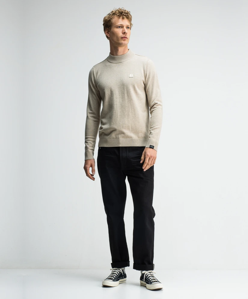 Butcher of Blue Mock Neck Trui Clifden