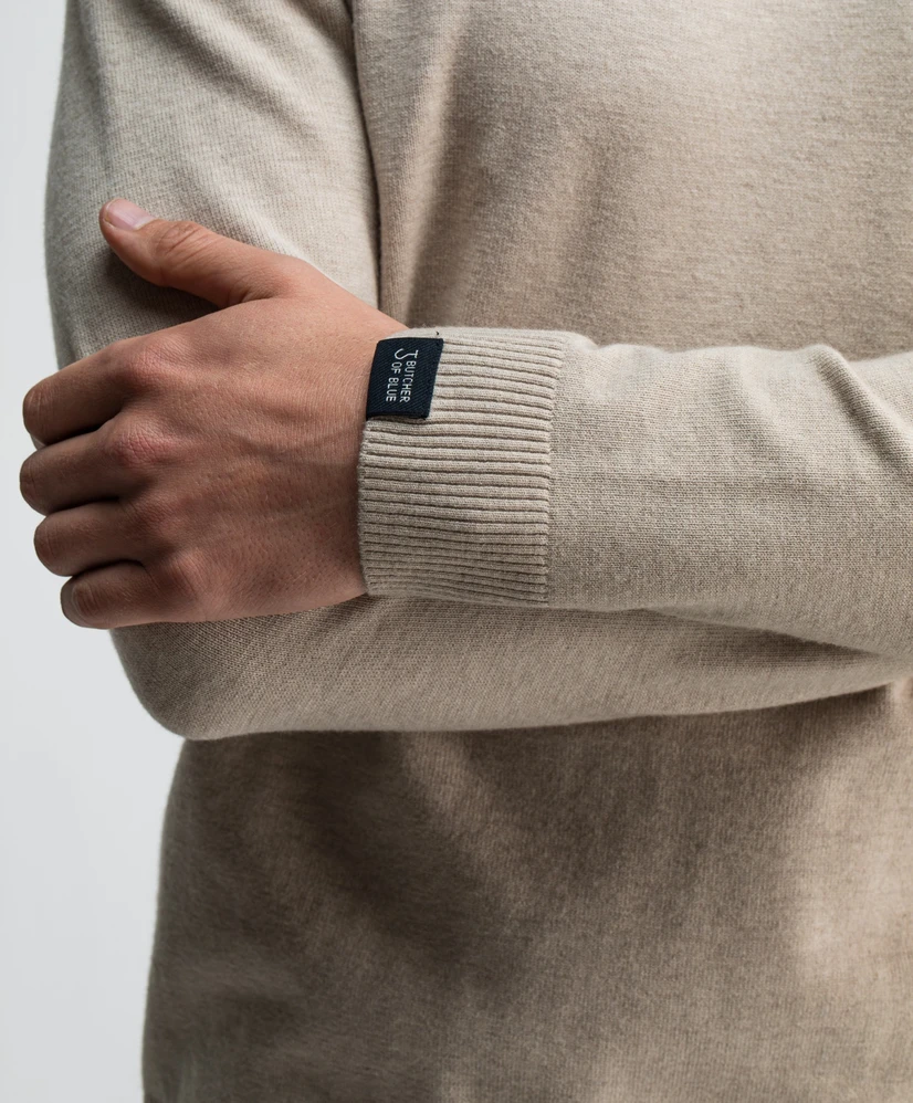 Butcher of Blue Mock Neck Trui Clifden
