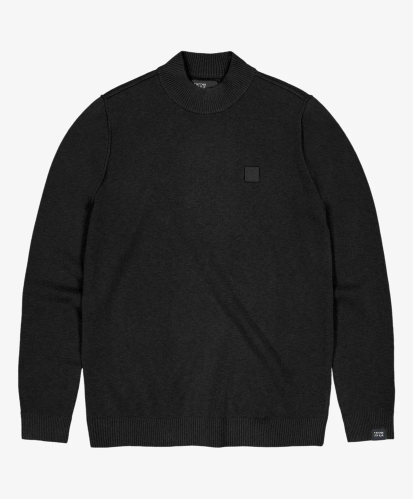 Butcher of Blue Mock Neck Trui Clifden