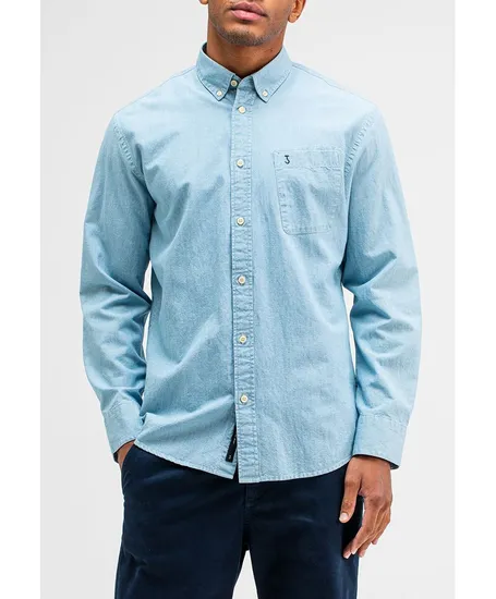 Butcher of Blue overhemd Aiden Chambray