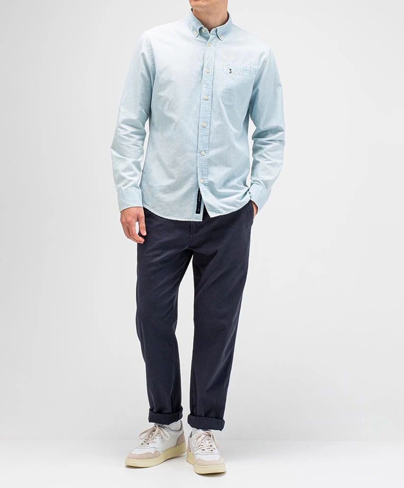 Butcher of Blue Overhemd Aiden Chambray