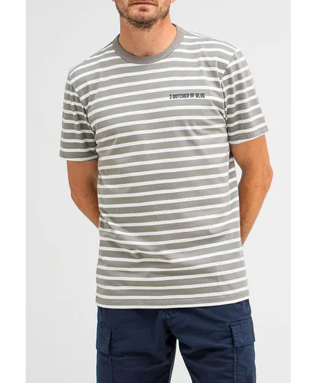 Butcher of Blue T-shirt Gestreept