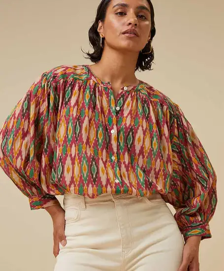 by-bar Blouse Lucy Summer Ikat