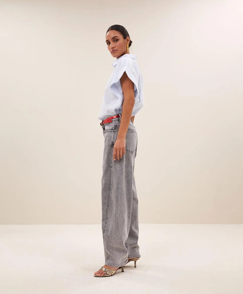 by-bar Blouse Pixie Chambray