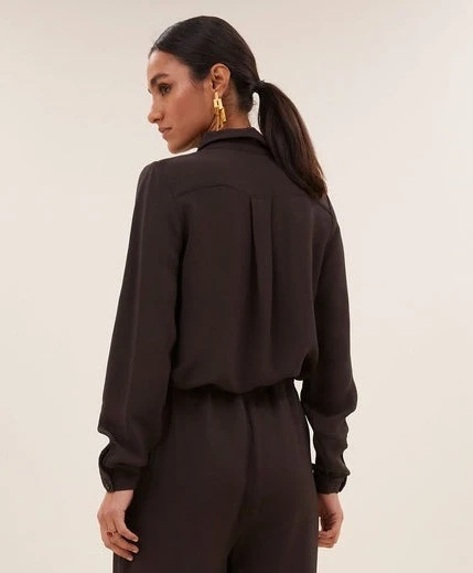 by-bar Blouse Satijn Donna