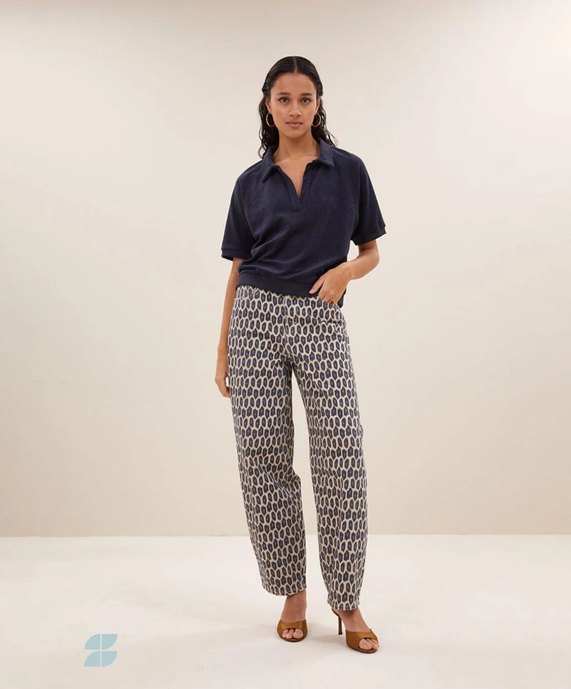 by-bar Polo Harper Slub