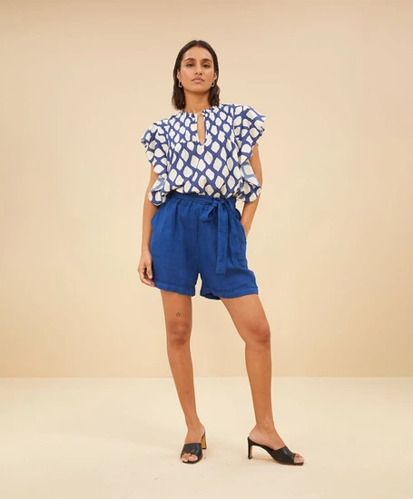by-bar Short Linnen June