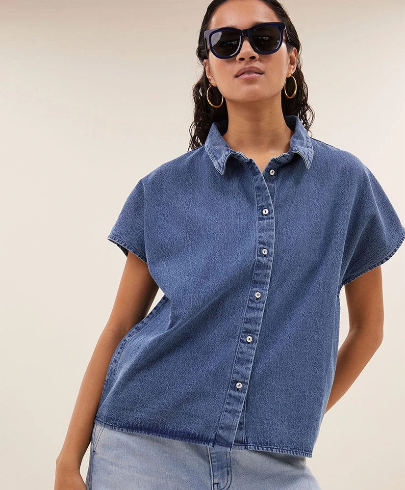 by-bar Spijkerblouse Karly