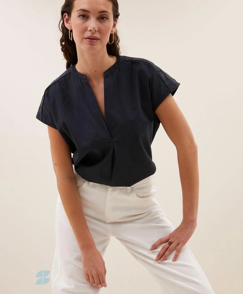 by-bar Top Amie Poplin