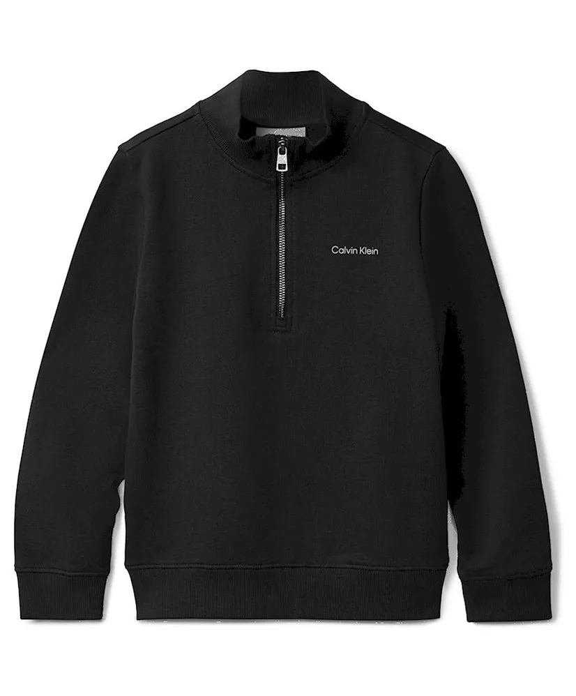 Calvin Klein Half Zip Sweater Chest Logo