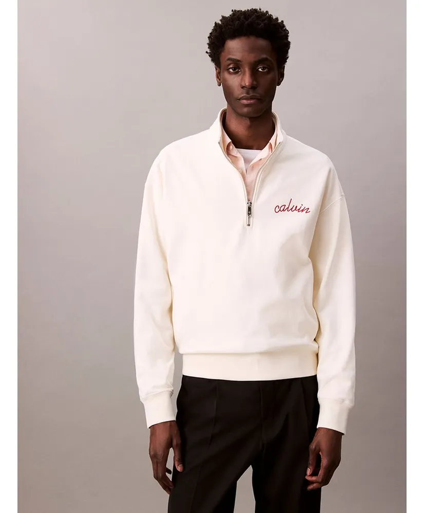 Calvin Klein Jeans Half Zip Sweater Premium Terry