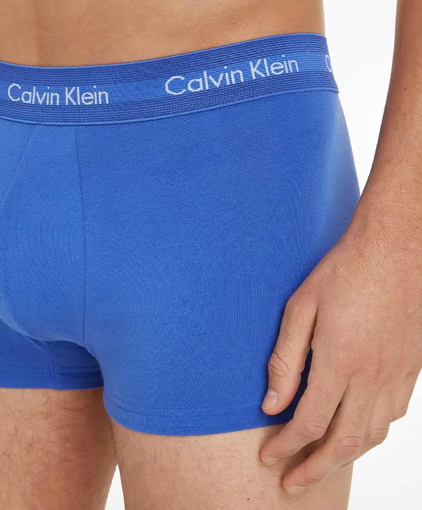 Calvin Klein Short Kort Effen 3-Pack Blauw