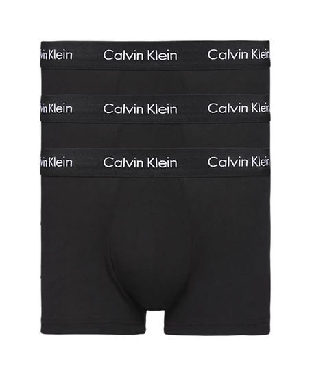 Calvin Klein Short Kort Effen 3 Pack Zwart
