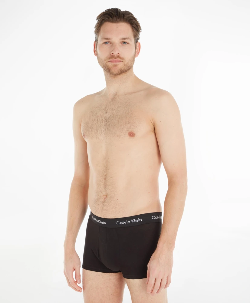 Calvin Klein Short Kort Effen 3 Pack Zwart