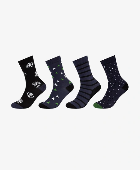 Camano Fun Socks Christmas Box Unisex 4-Pack