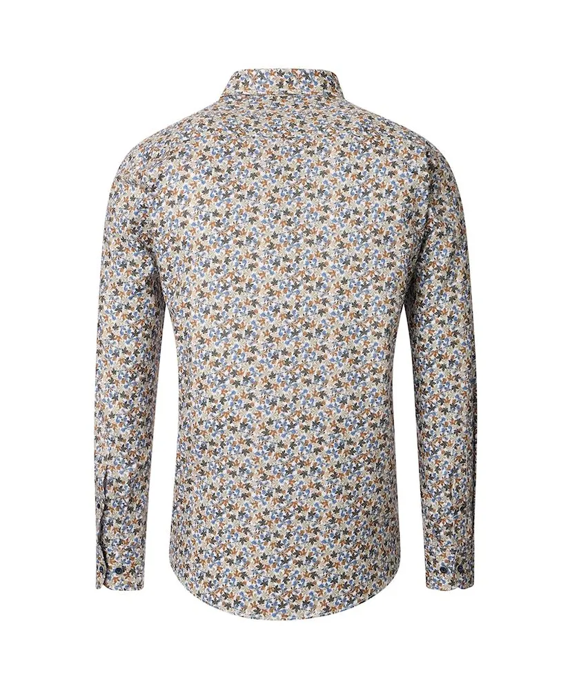Casa Moda Overhemd Allover Print Casual Fit
