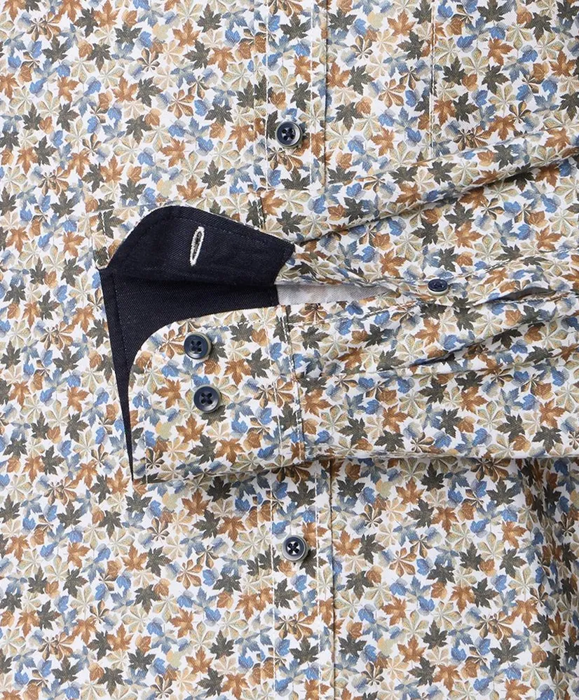 Casa Moda Overhemd Allover Print Casual Fit