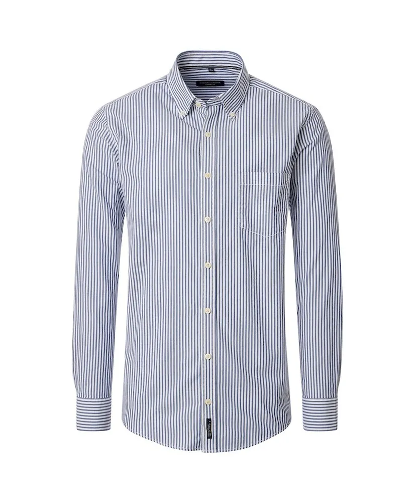 Casa Moda Overhemd Gestreept Casual Fit
