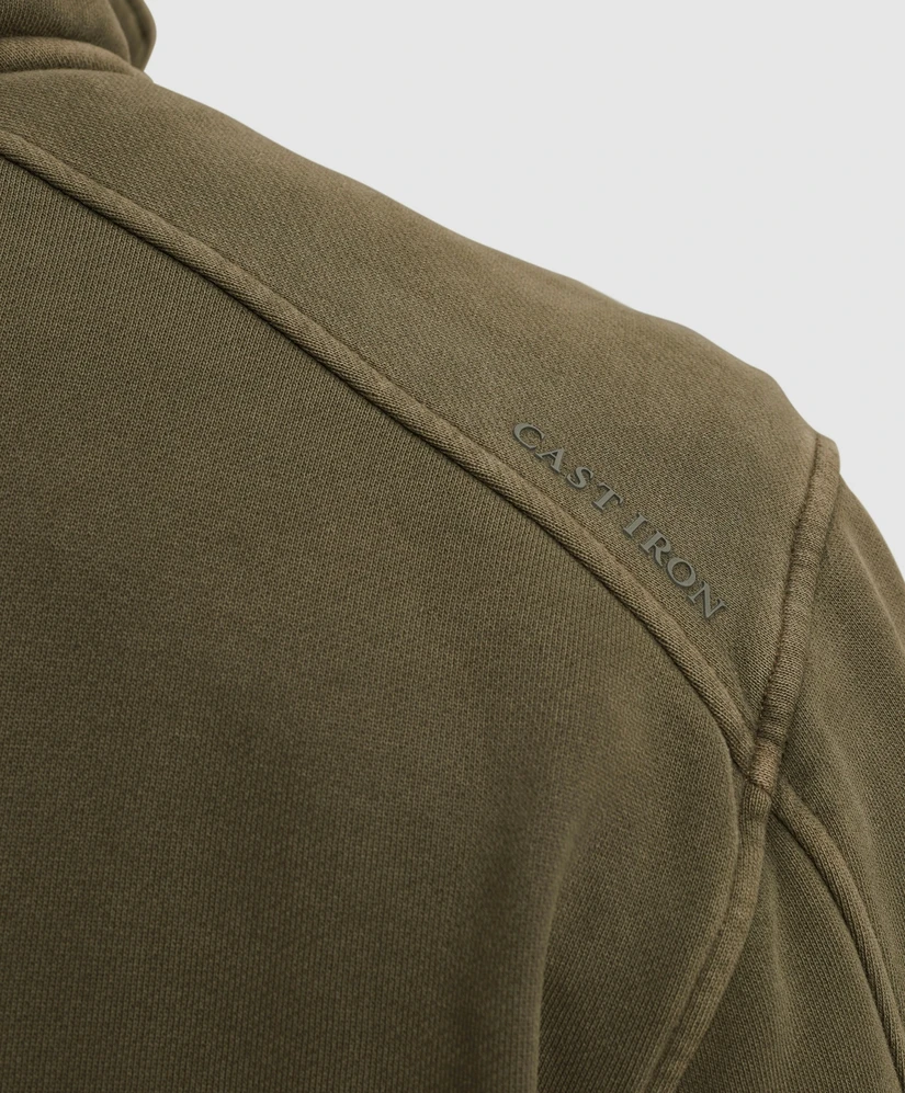 Cast Iron Half Zip Sweater Effen