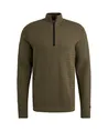 Cast Iron Half Zip Trui Soft Blend