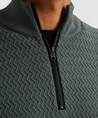 Cast Iron Half Zip Trui Soft Blend