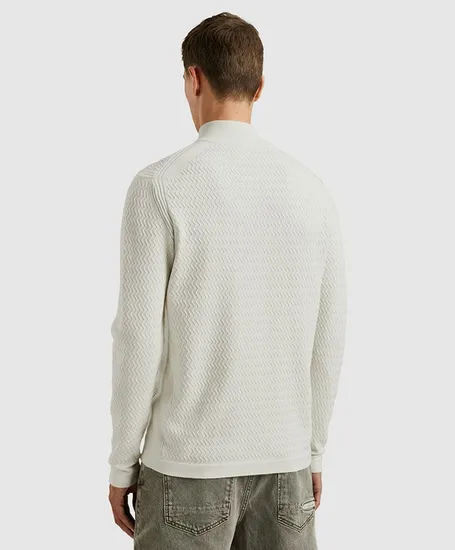 Cast Iron Half Zip Trui Soft Blend