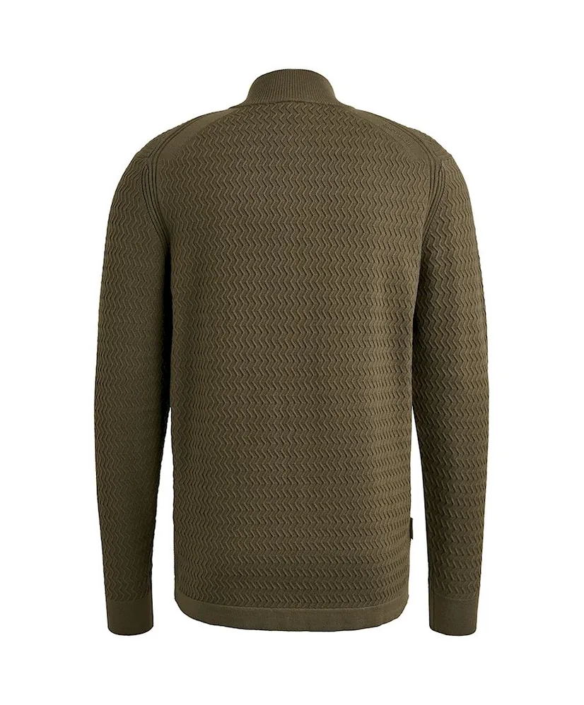 Cast Iron Half Zip Trui Soft Blend