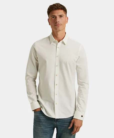 Cast Iron Overhemd Twill Jersey