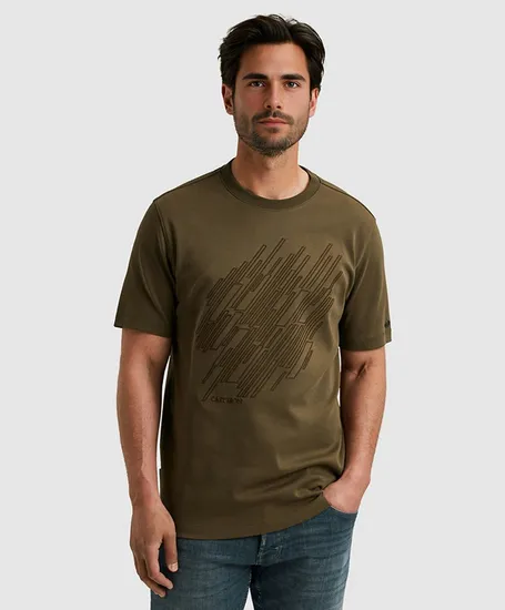 Cast Iron T-shirt Diagonal EMB