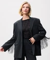 Catwalk Junkie Blazer Detachable Fringes