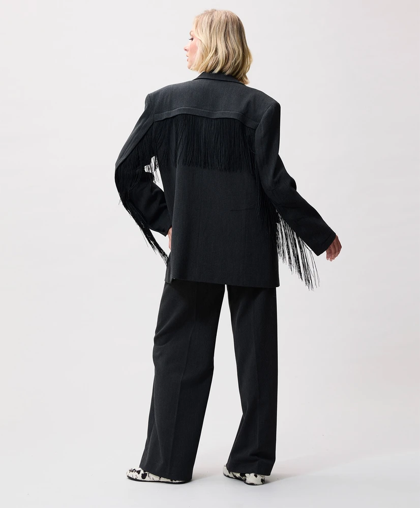 Catwalk Junkie Blazer Detachable Fringes