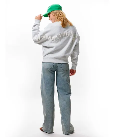 Catwalk Junkie Sweater Pearl Fringed