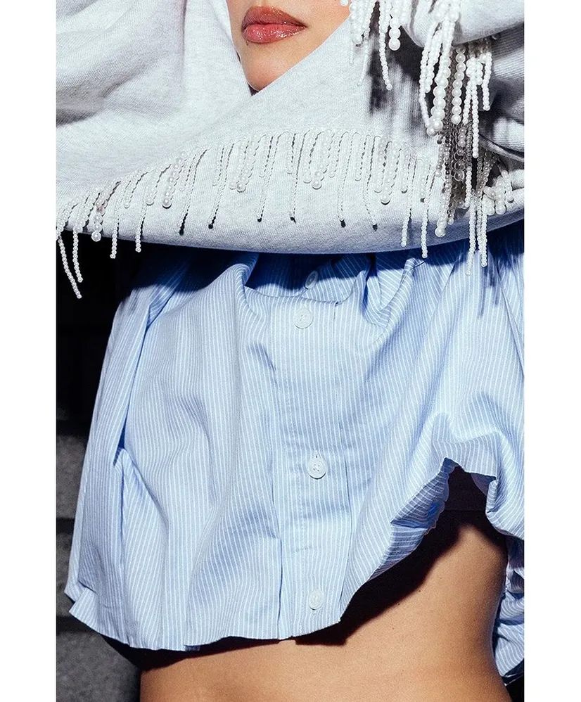 Catwalk Junkie Sweater Pearl Fringed