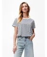Catwalk Junkie T-shirt Gestreept Tuck In