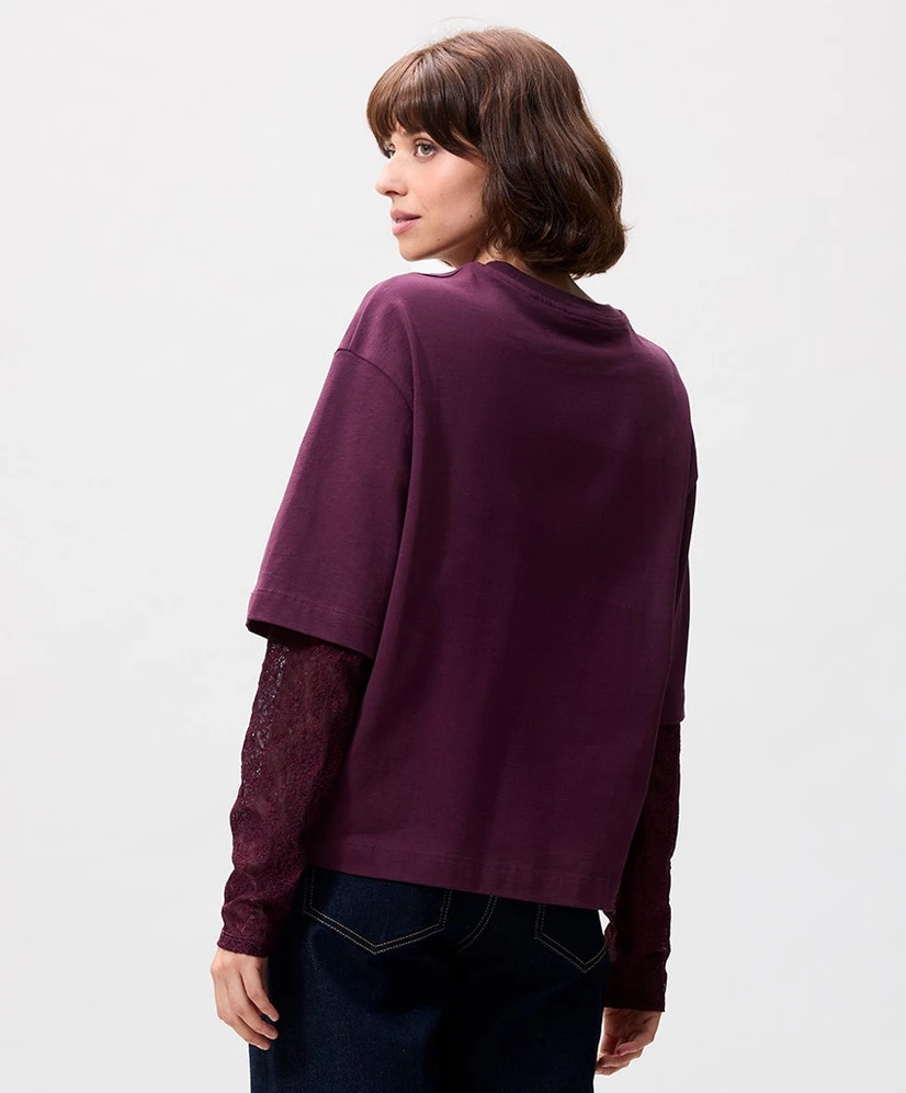 Catwalk Junkie T-shirt Lace Loose Fit