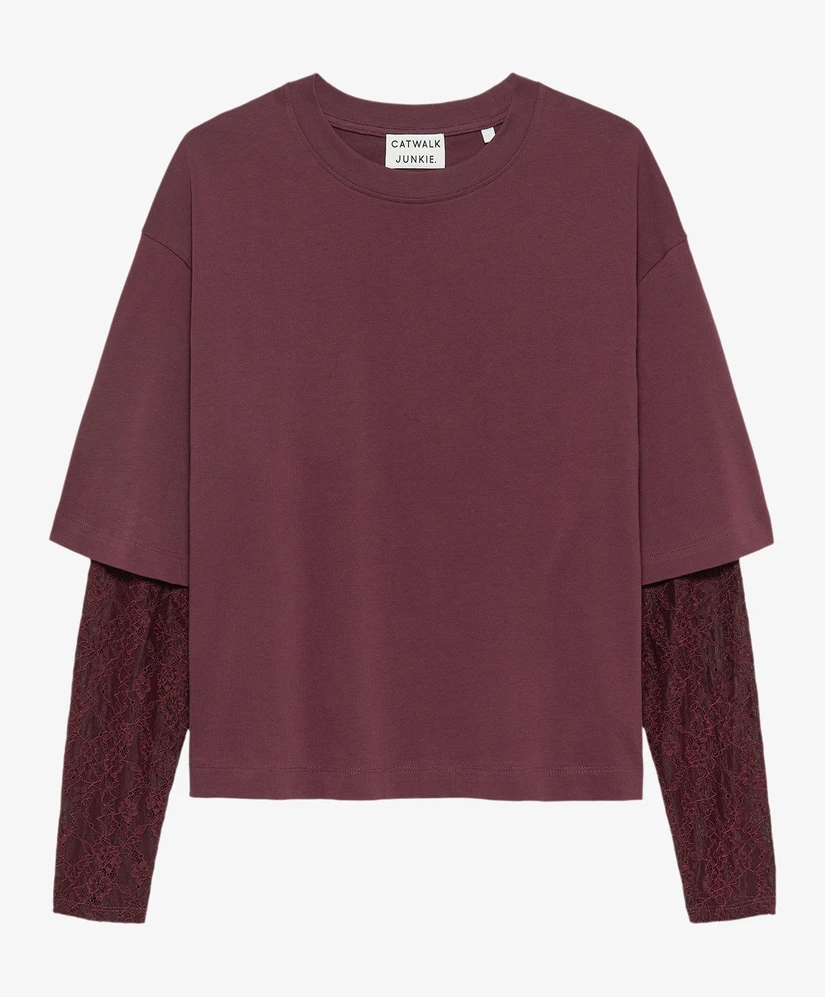 Catwalk Junkie T-shirt Lace Loose Fit