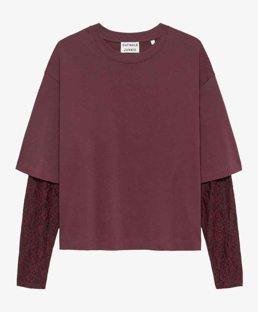 Catwalk Junkie T-shirt Lace Loose Fit