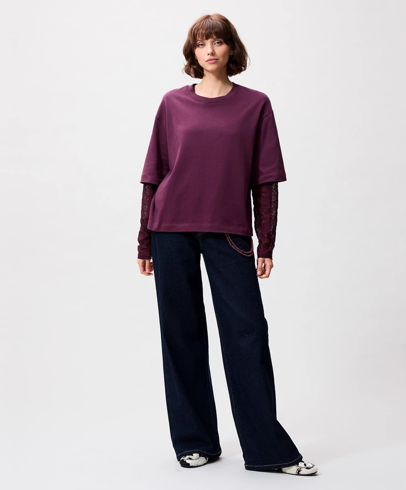 Catwalk Junkie T-shirt Lace Loose Fit
