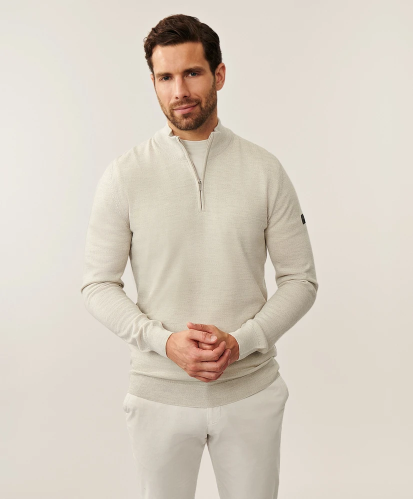 Cavallaro Napoli Half Zip Trui Merino