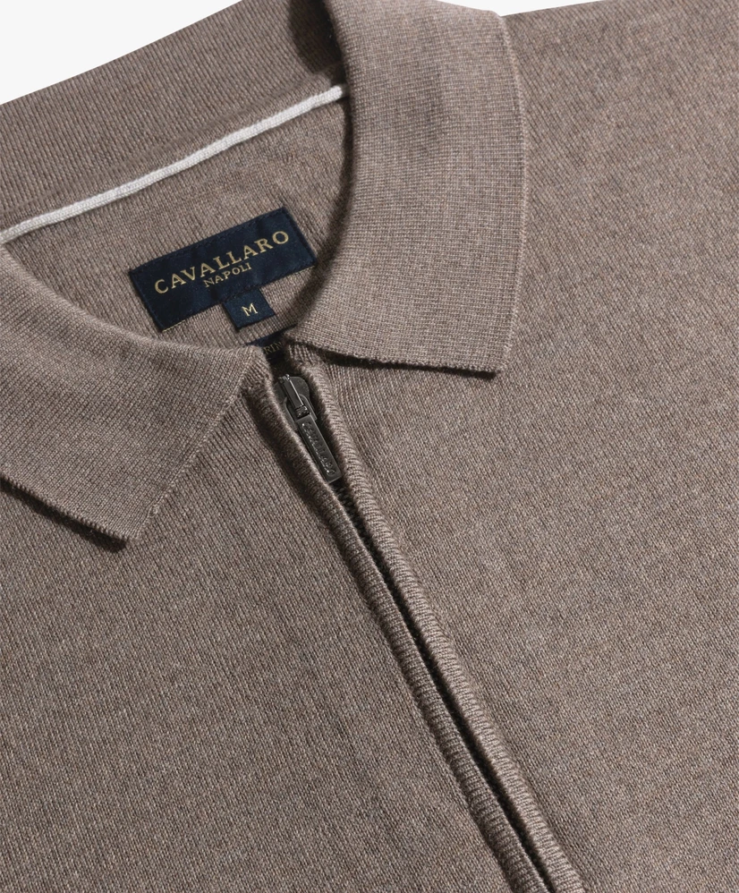Cavallaro Napoli Half Zip Trui Merino