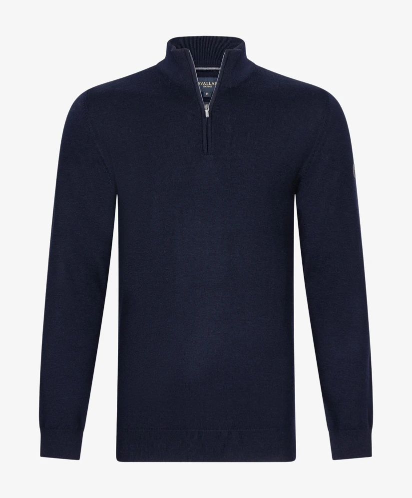 Cavallaro Napoli Merino Half Zip Pullover
