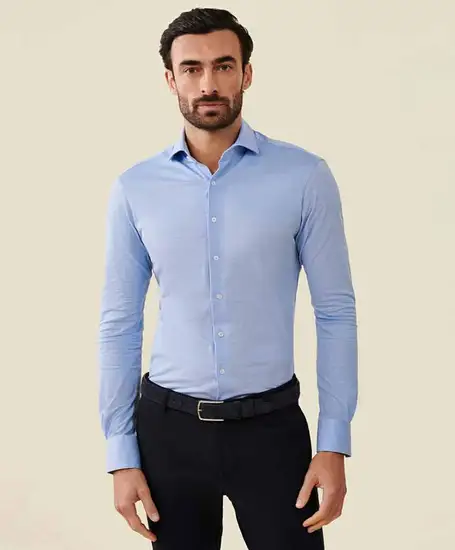 Cavallaro Napoli Overhemd Pique Slim Fit
