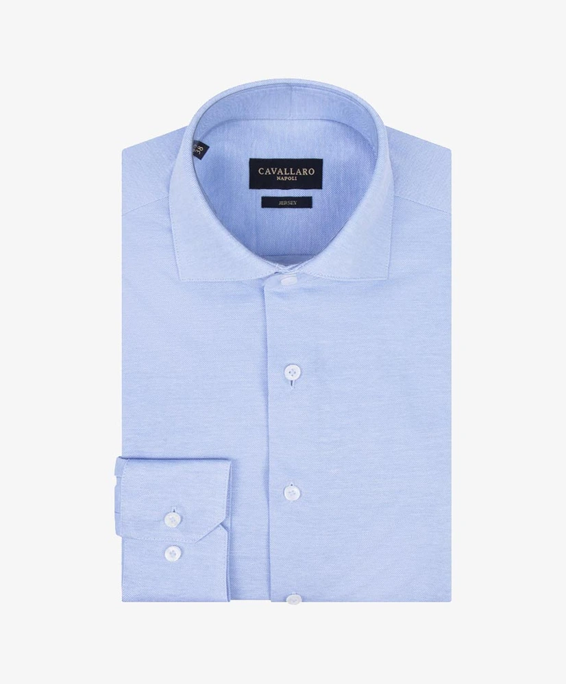 Cavallaro Napoli Overhemd Pique Slim Fit