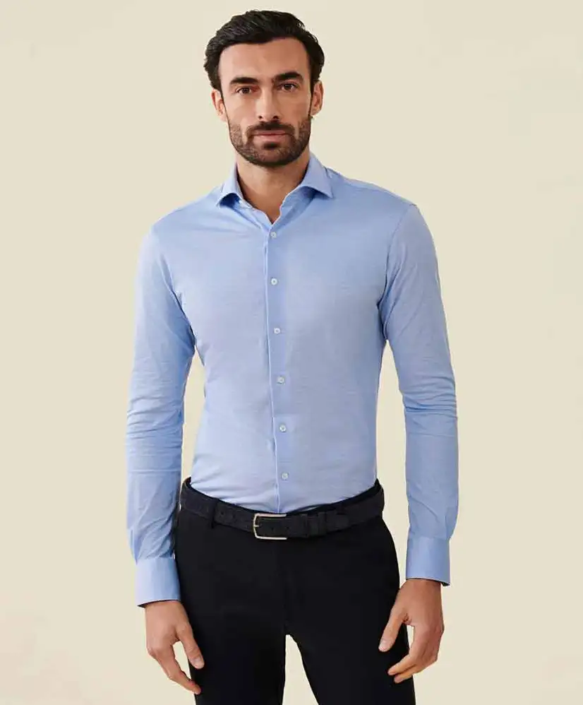 Cavallaro Napoli Overhemd Pique Slim Fit