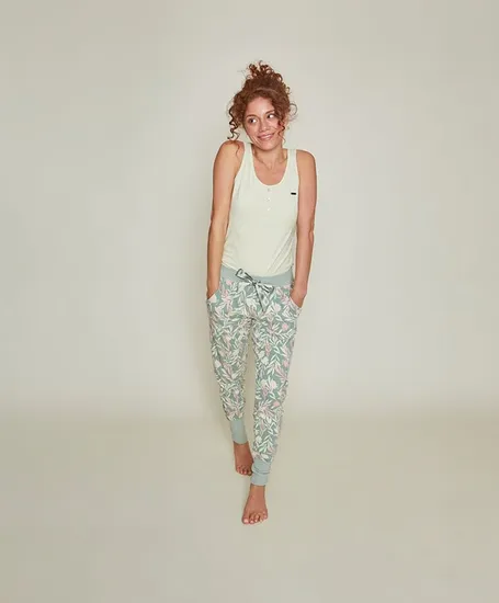 Charlie Choe Pyjamabroek Bloemenprint