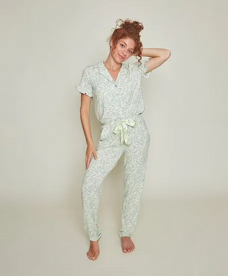 Charlie Choe Pyjamabroek Leaves